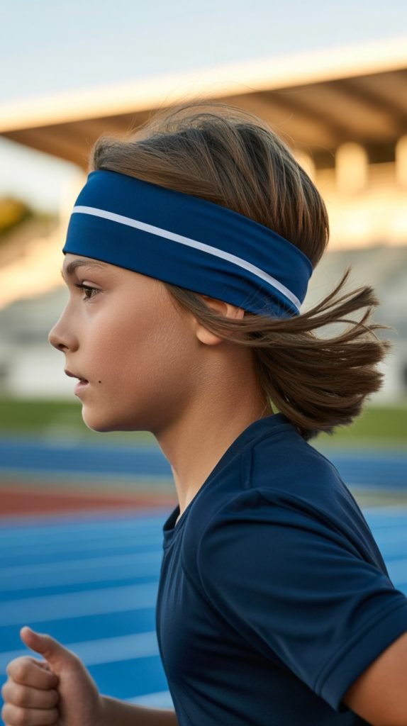 Long Hair with Headband
