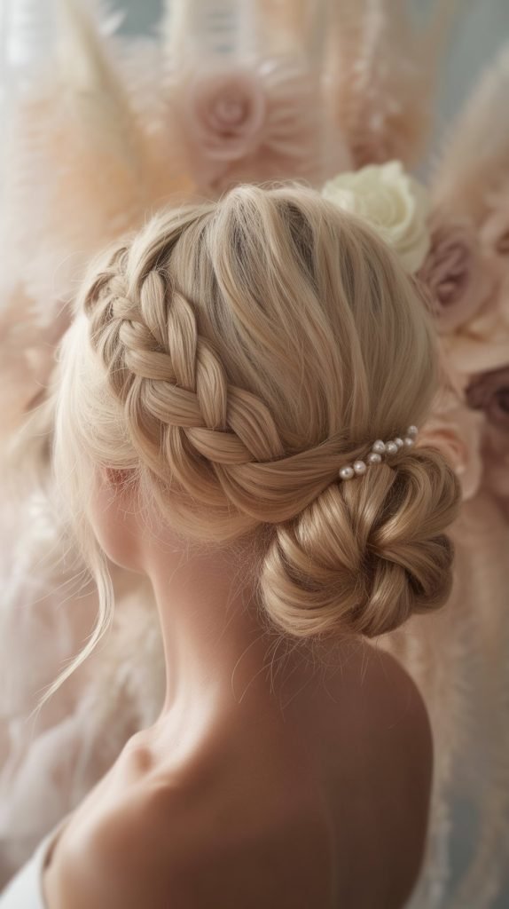 5. Side-Swept Braided Bun