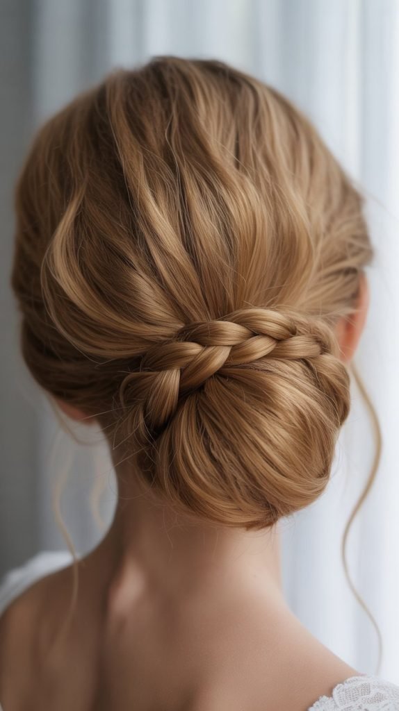 15. Braided Sock Bun