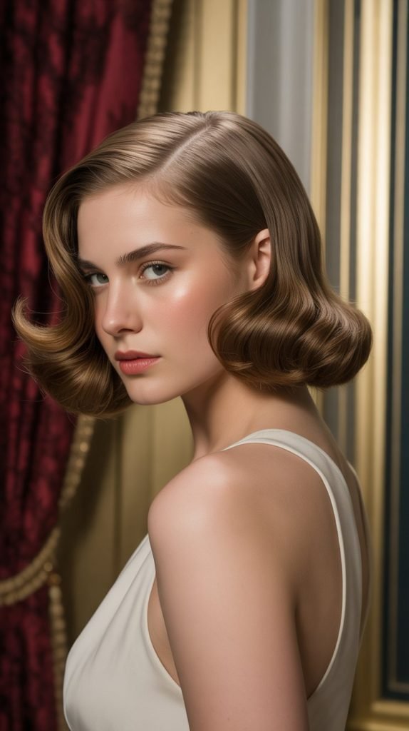 16. Long Bob with Deep Side Part