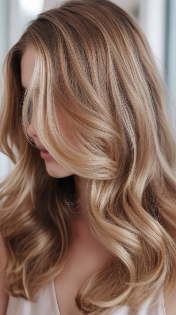 7. Champagne Blonde Highlights