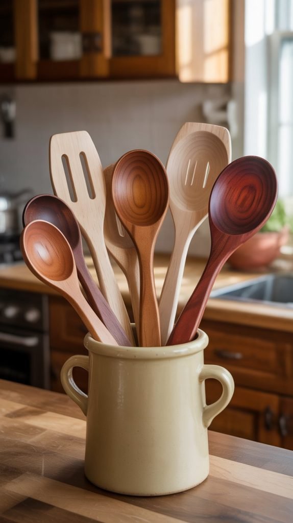 15. Wooden Spoons and Utensils