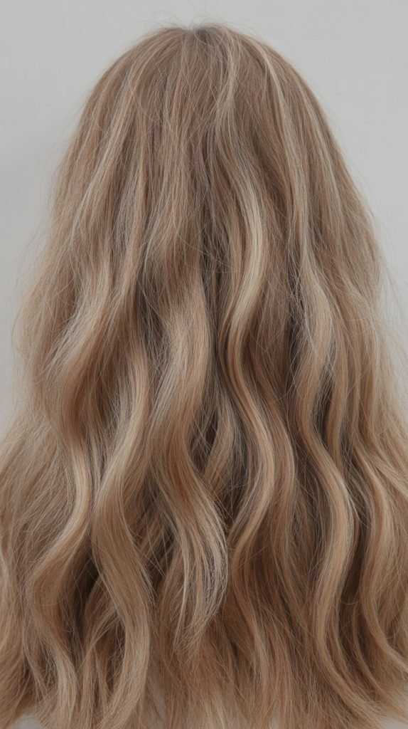 26. Dirty Blonde Textured Highlights