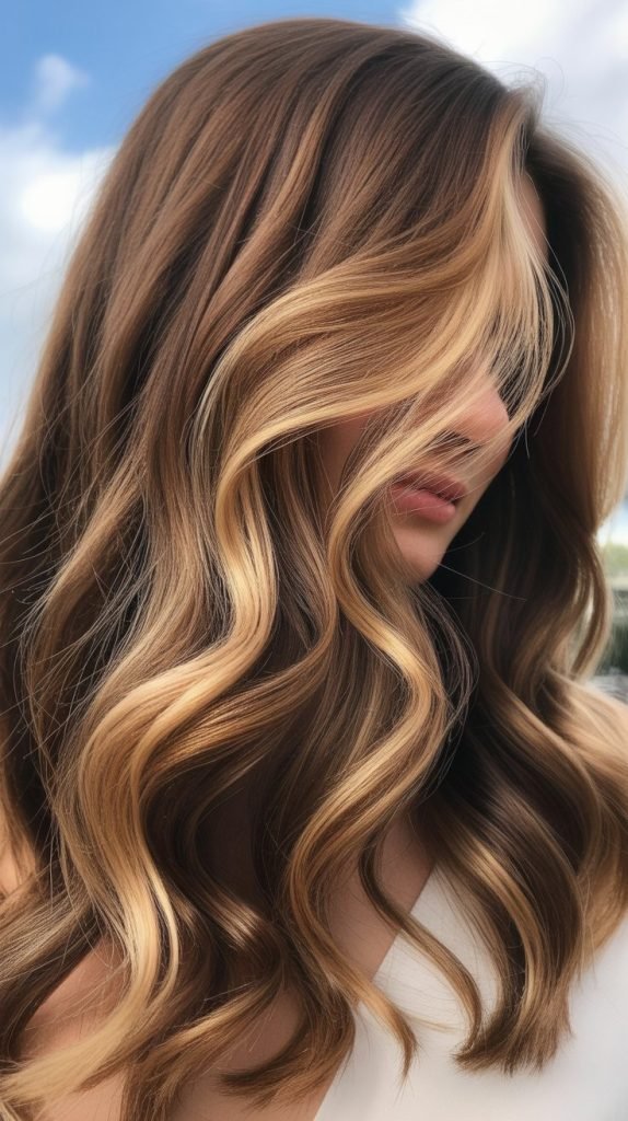 7. Chunky Blonde Balayage Pieces