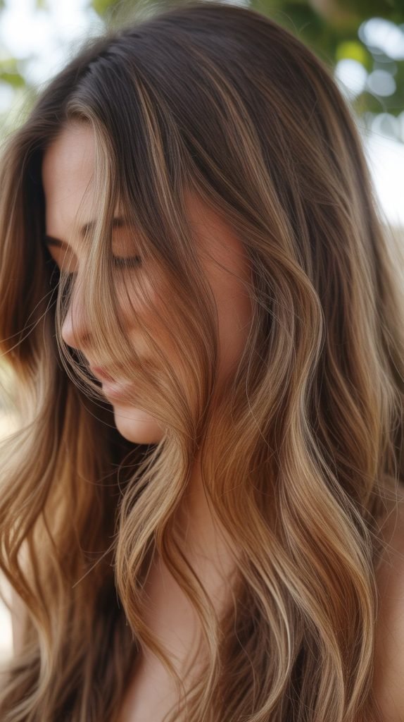 21. Natural Blonde Highlights for Brunettes