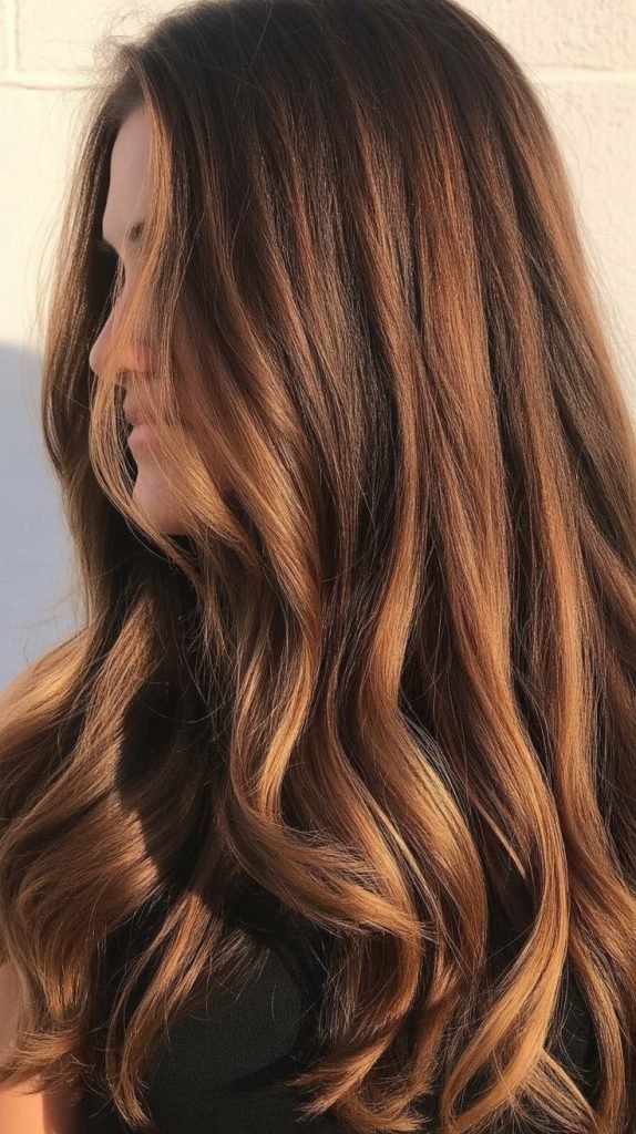 4. Balayage Caramel Highlights