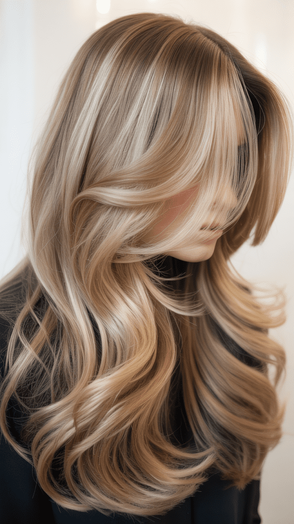 Dimensional Blonde Balayage on Long Layered Hair