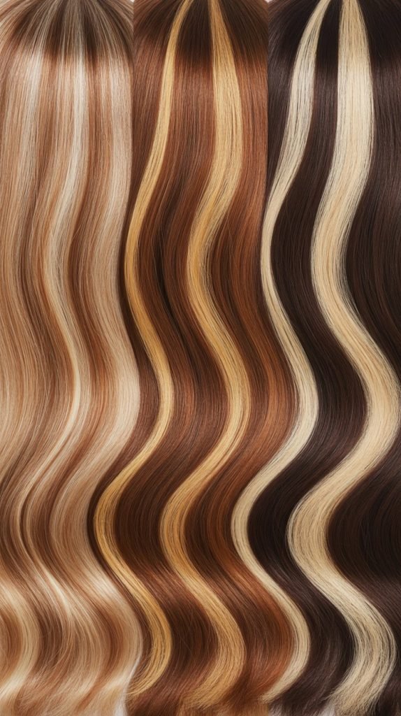 24. Blonde Highlights for Different Brown Shades