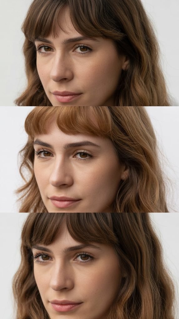 Growing Out Curtain Bangs