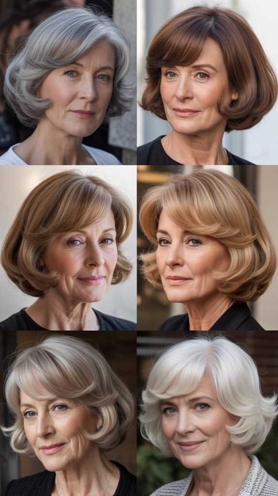 Chin-Length Angled Bob