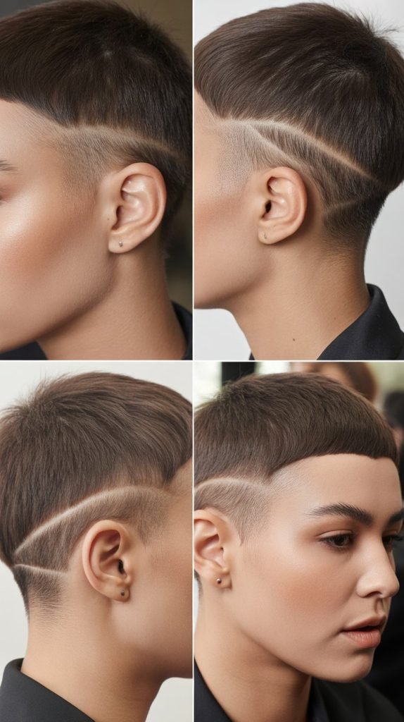 Pixie with Tapered Sideburns