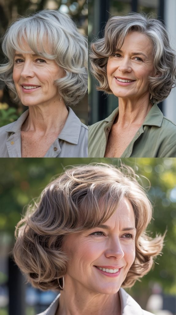 16. Wavy Bob with Tousled Texture