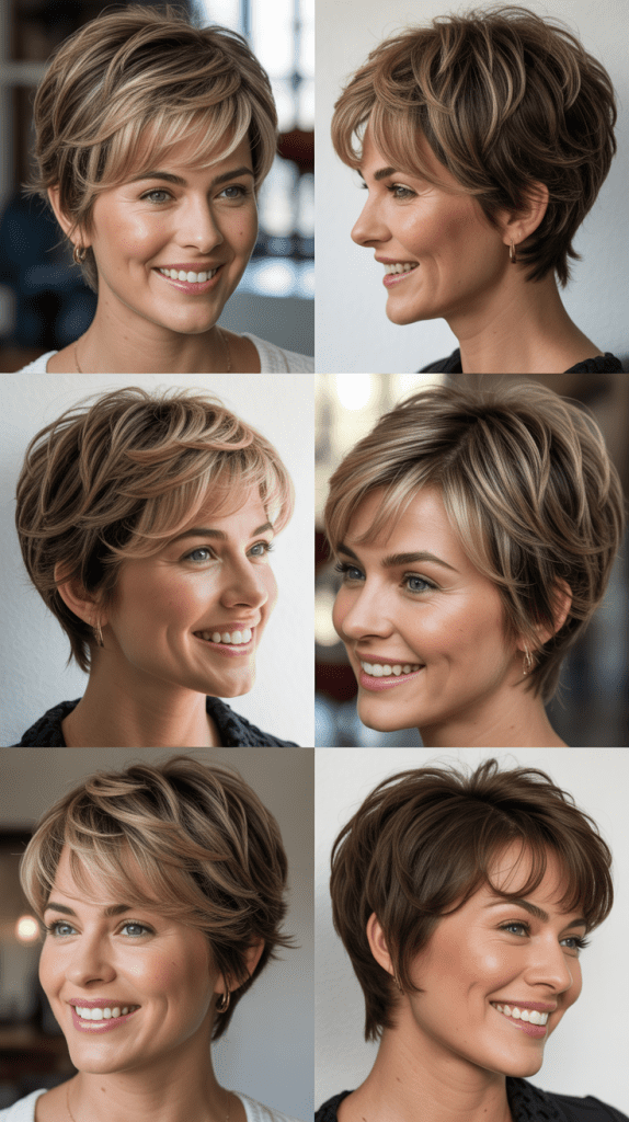  Layered Pixie Cut