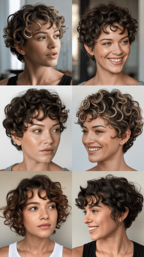 Curly Pixie Cut