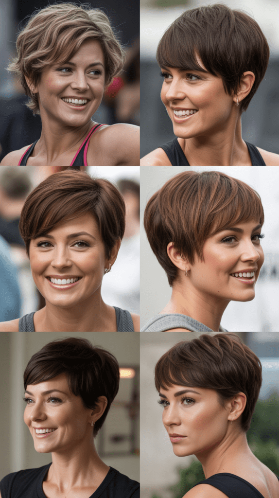 Athletic Pixie With Minimal Bangs