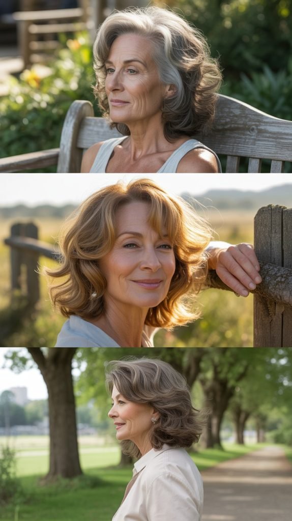 . Tousled Waves at Shoulder Length