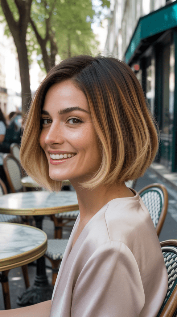 French Bob with Root Shadow