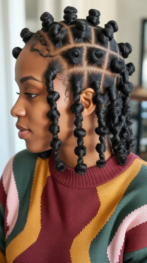 7. Bantu Knots