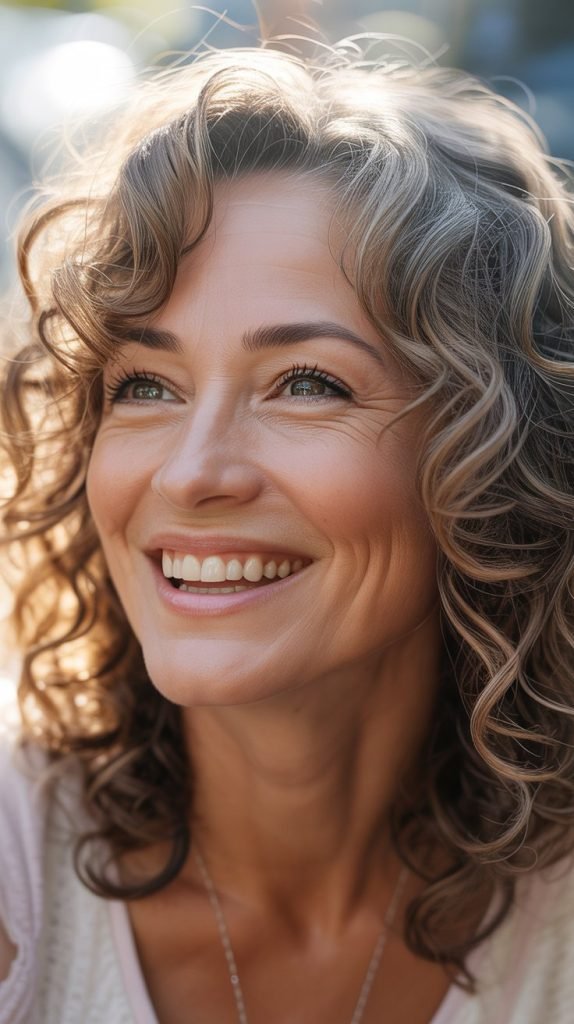 Soft Curl Layers with Medium Hold