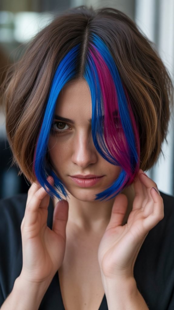 Choppy Bob with Peekaboo Highlights