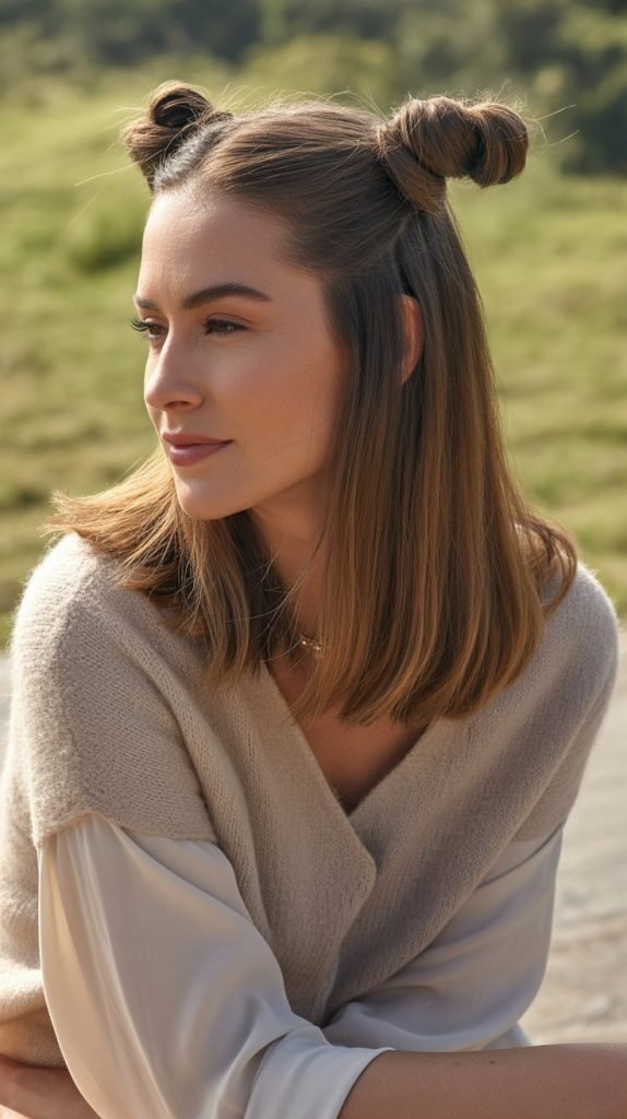 Double Twisted Half Up