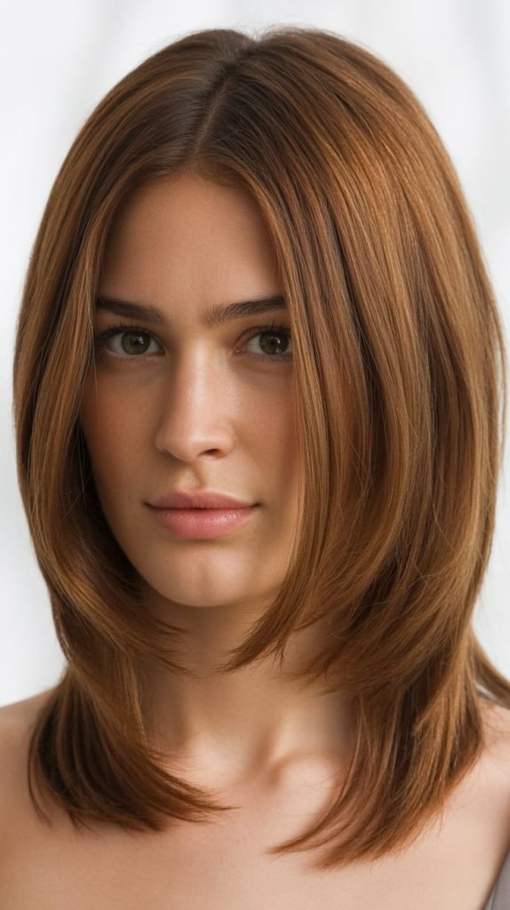 33. Long Hair with Soft A-Line