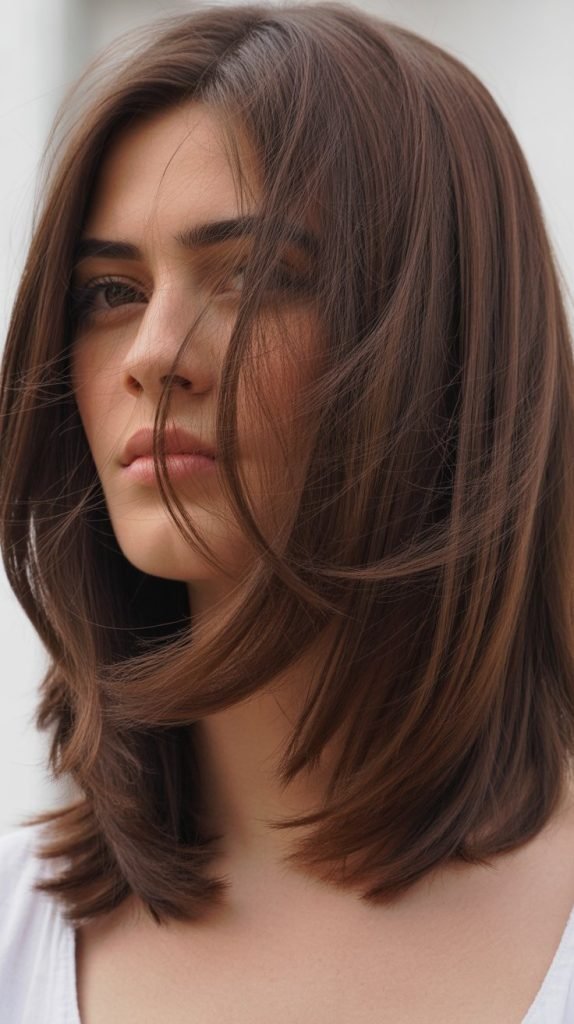 28. Long Bob with Middle Layers