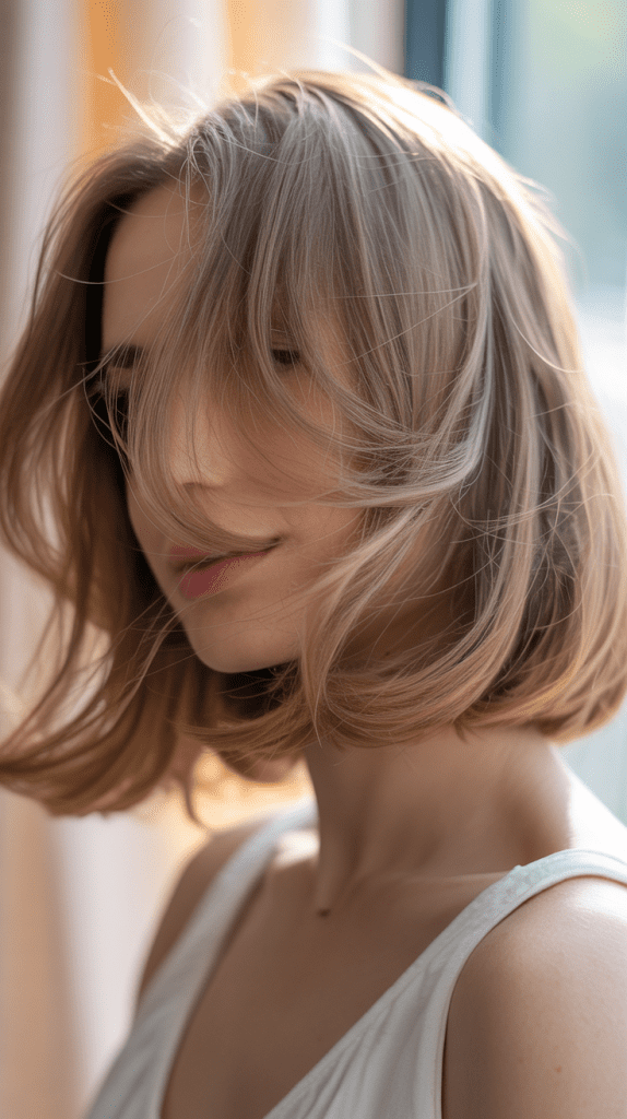 Soft Romantic Long Bob
