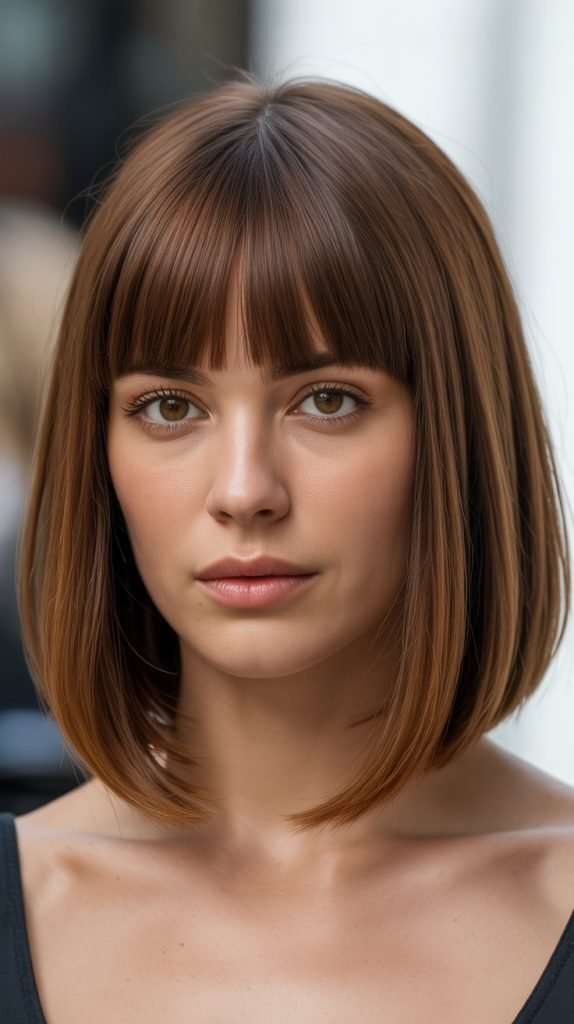 11. Long Bob with Bangs