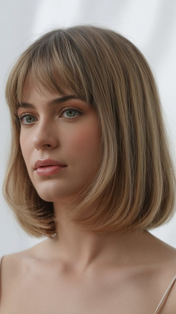15. Long Bob with Curtain Bangs for Fine Hair