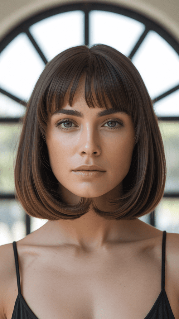 Long Bob with Arched Bangs