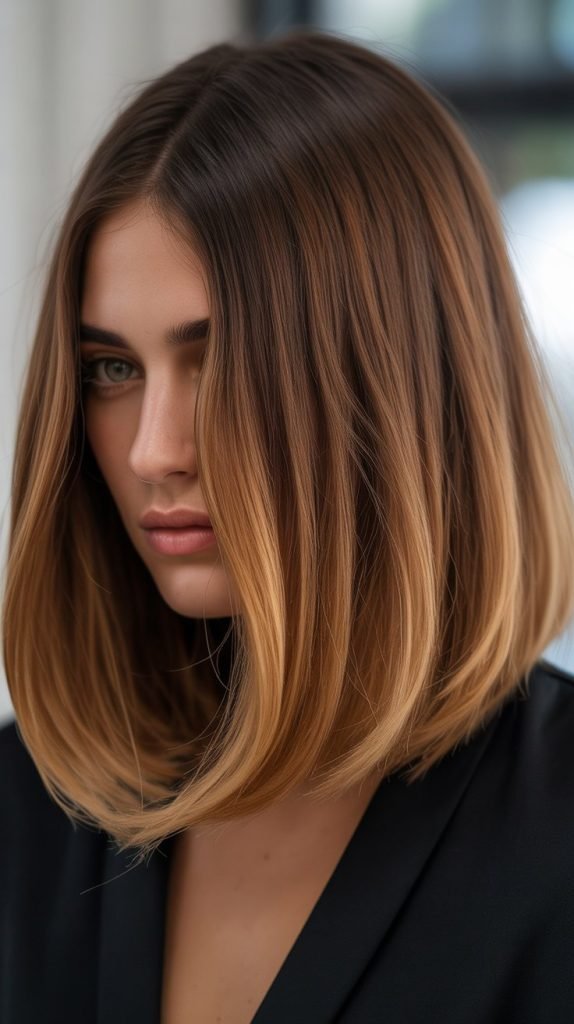 19. Long Bob with Ombre