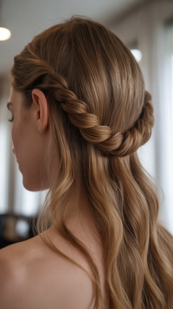 12. Half Up with Twisted Side Sections