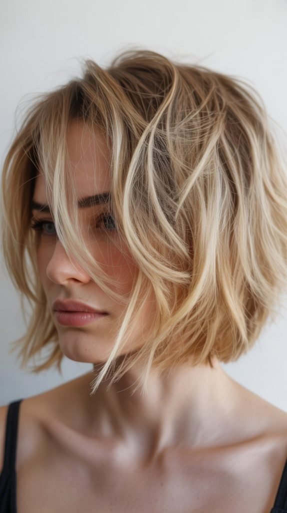 Choppy Bob for Thin Hair
