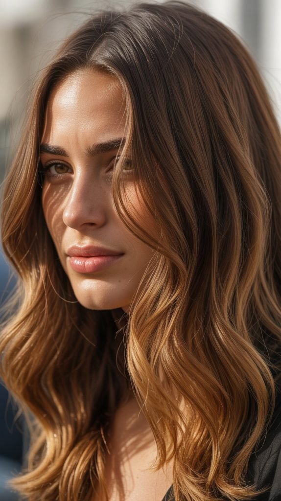 17. Golden Brown Balayage
