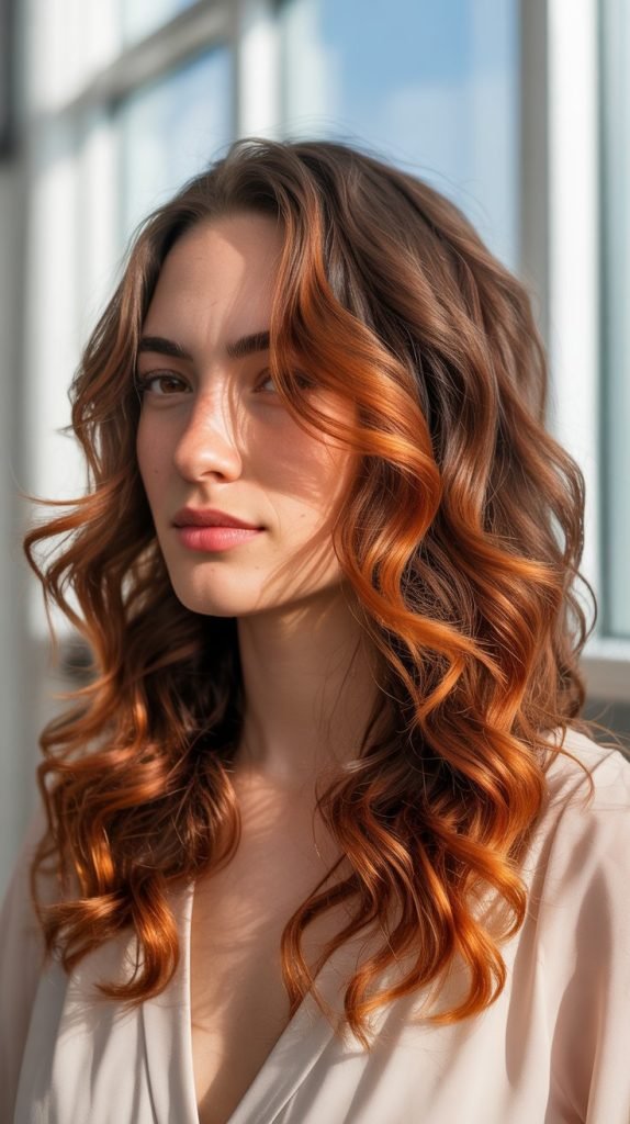 16. Copper Balayage