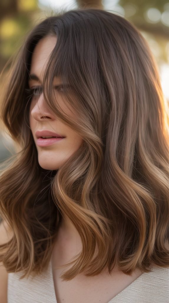  Soft Caramel Highlights for Medium Brown Hair