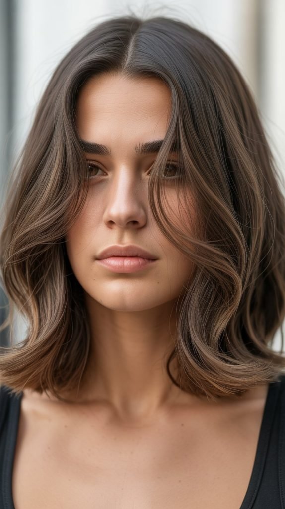 24. Long Bob for Square Faces