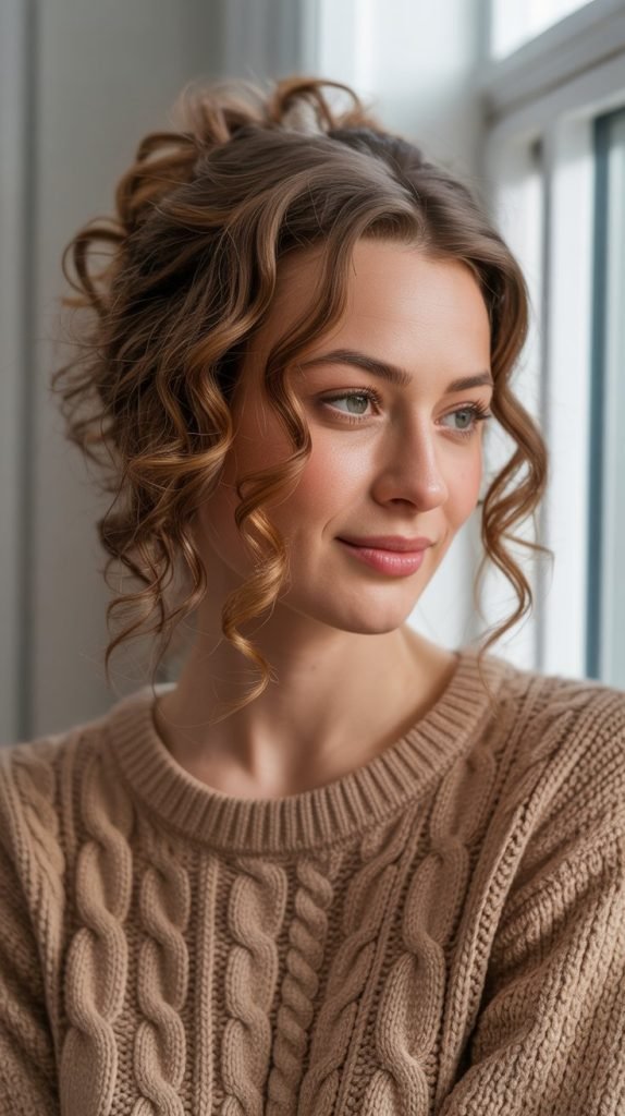 18. Pinned-Back Curls