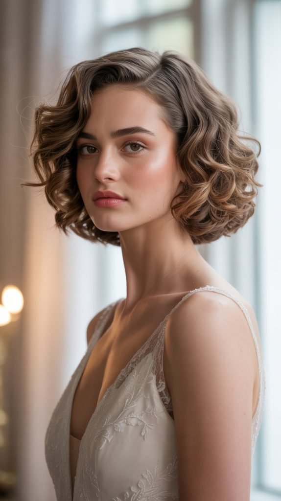  Curled Lob with Middle Part