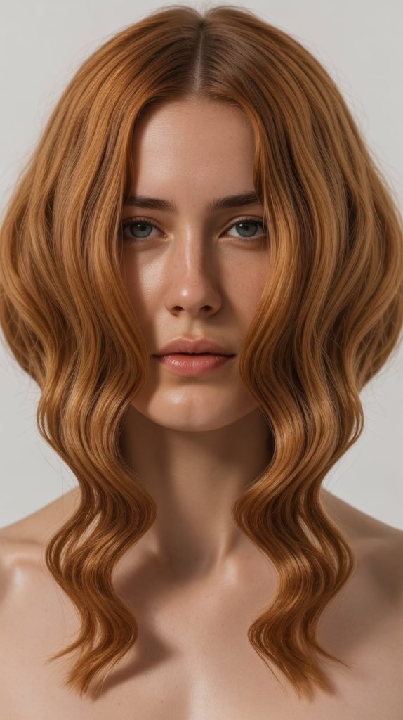  Inverted Lob with Curved Curtain Bangs