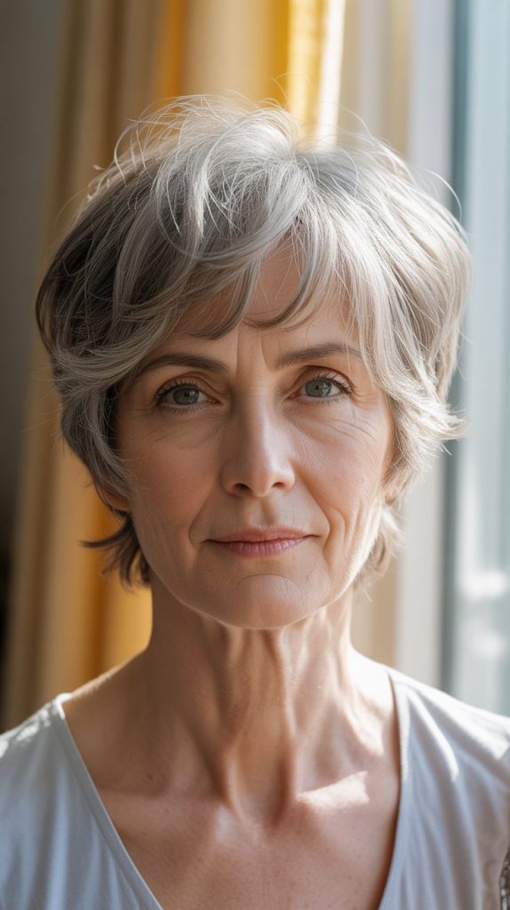 Wispy Pixie with Bangs