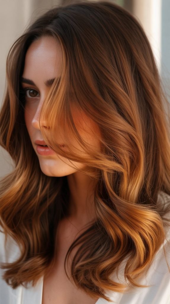 13. Amber Balayage