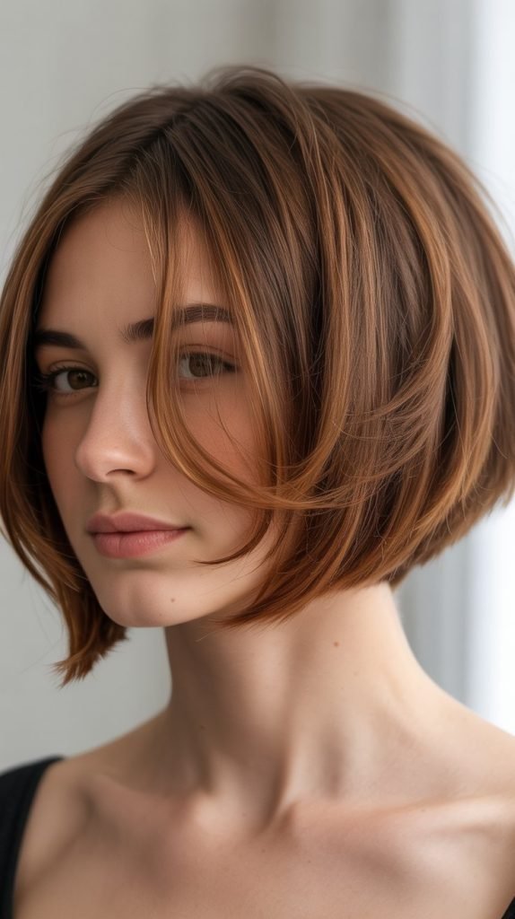 Stacked Bob with Face-Framing Layers