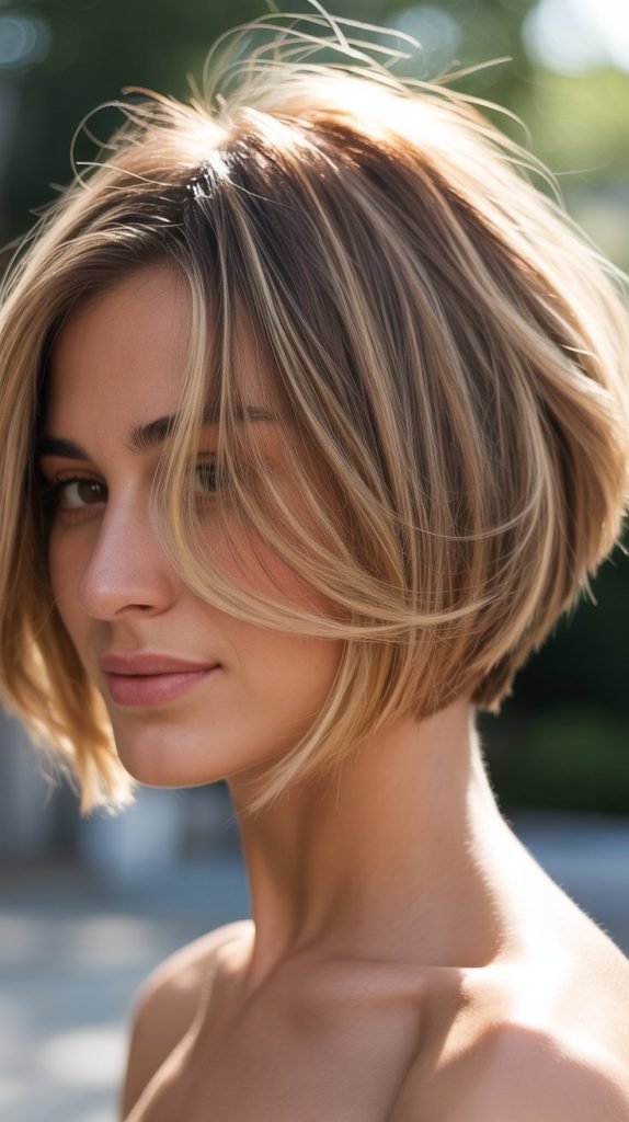 28. Stacked Bob with Babylights