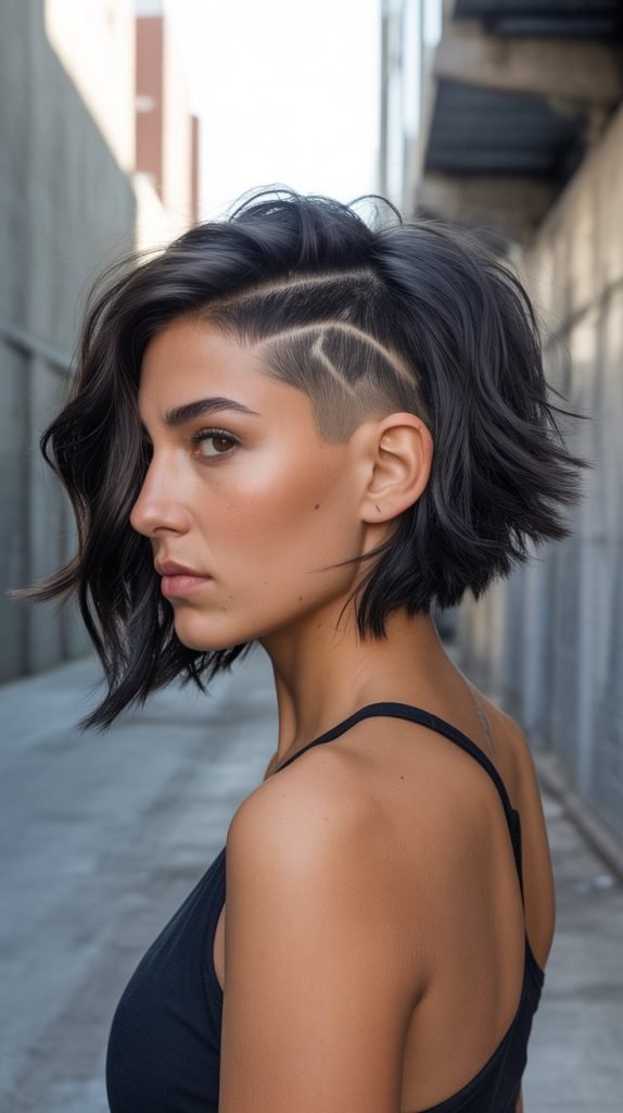 Choppy Bob with Undercut