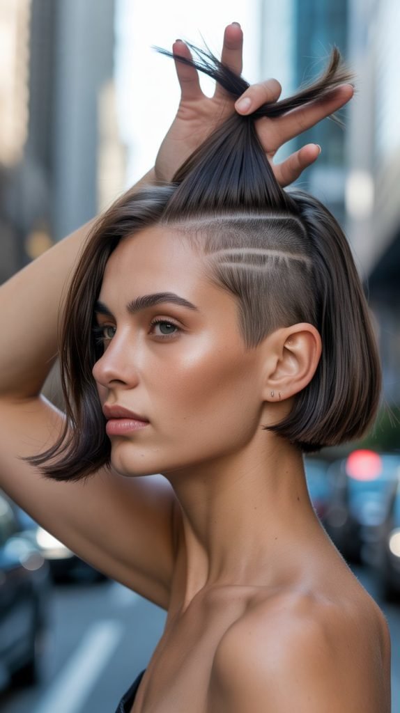 22. Bob with Undercut