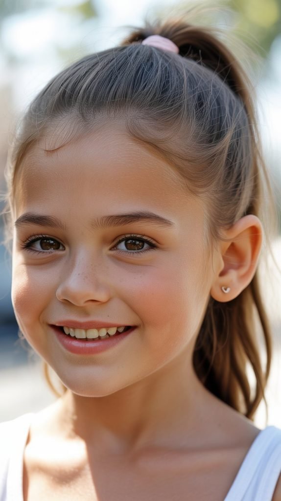 1. Classic High Ponytail