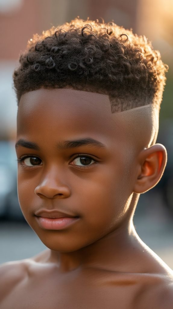 13. Low Skin Fade with Afro