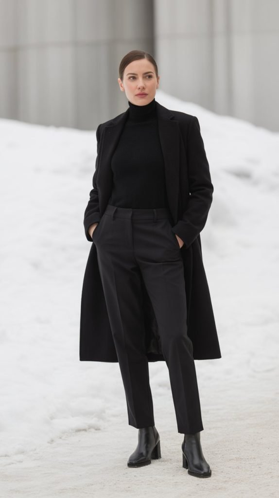 2. Monochromatic All-Black Ensemble